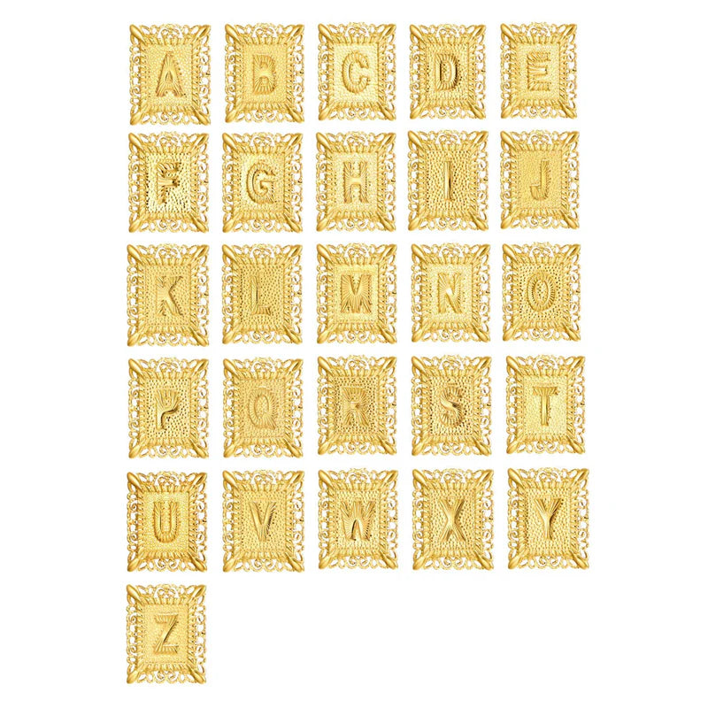 Kreuzkette mit Initiale | Gold