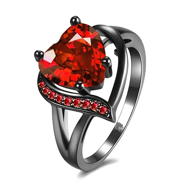 Calindra Rosethorne Ring | Schwarze Oberfläche