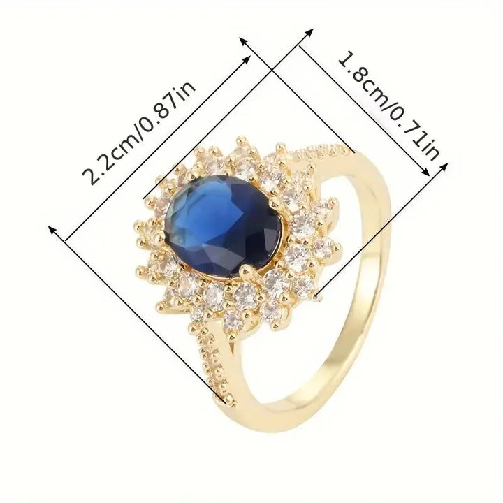 Vionne Saphirae Ring | Weissgold