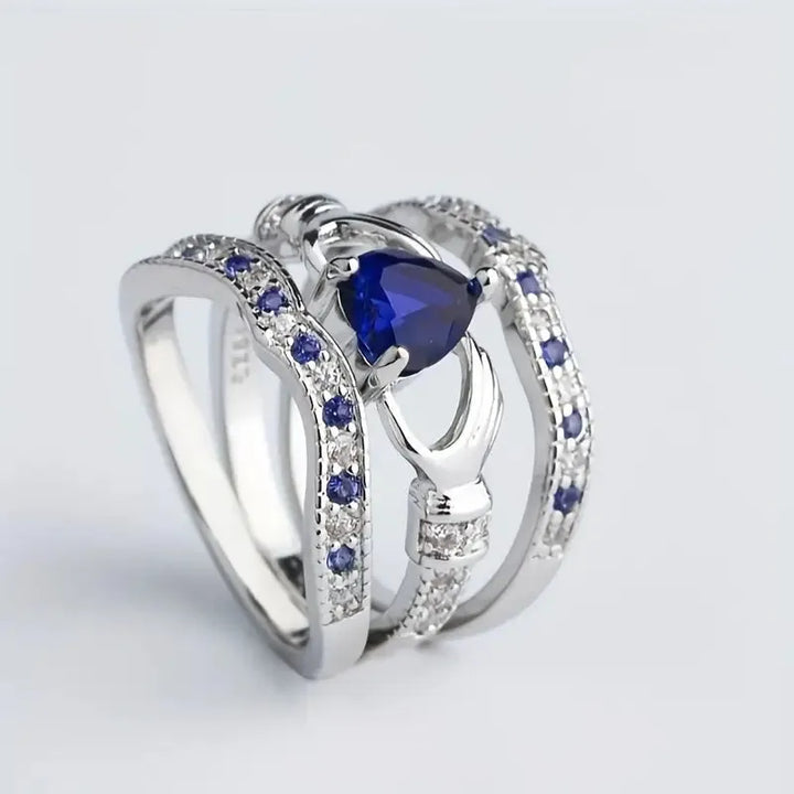 Eternal Lux Azura Ring Set | Weissgold