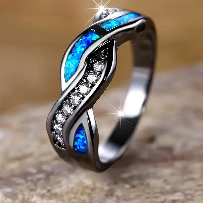 Thessia Lunebray Ring | Weissgold