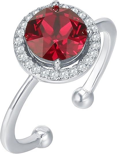 Krimson Glow Versprechen Rubinring | Weissgold