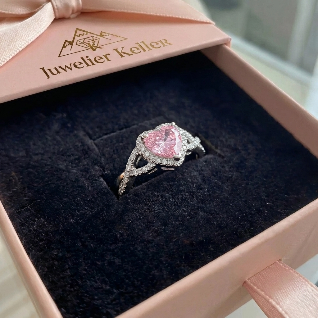 Amour Twist-Halo-Ring