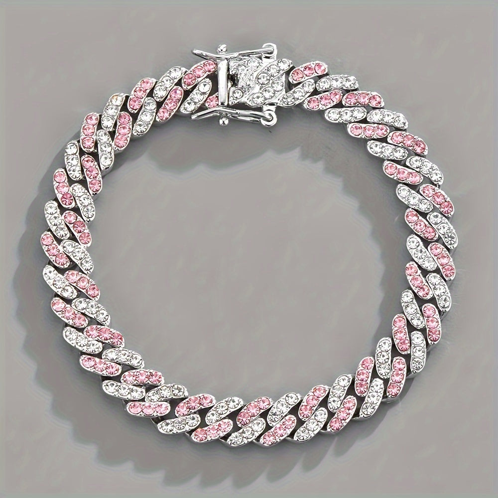 Arktisches Rosé Kubanisches Armband
