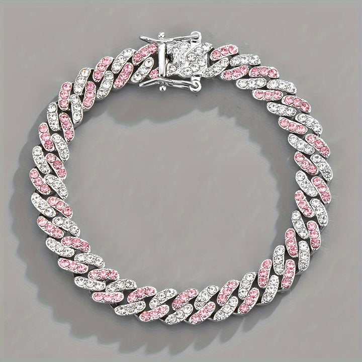Arktisches Rosé Kubanisches Armband