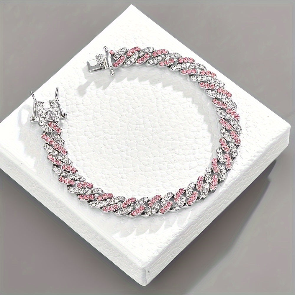 Arktisches Rosé Kubanisches Armband