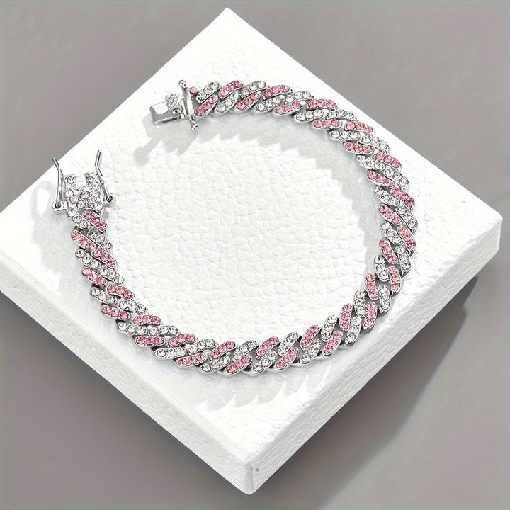 Arktisches Rosé Kubanisches Armband