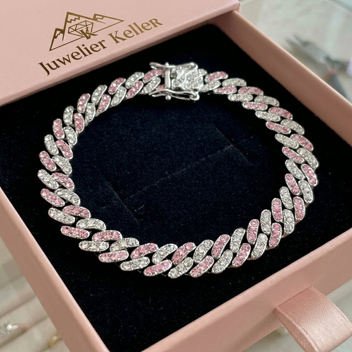 Arktisches Rosé Kubanisches Armband