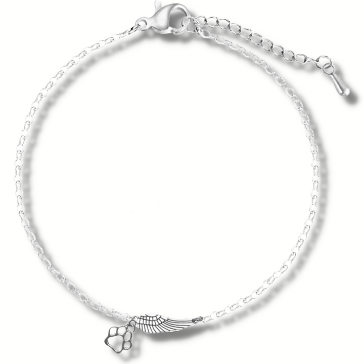 Armband Denkmal aus Silber mit Engelshaar und Abdruck | Handgemacht