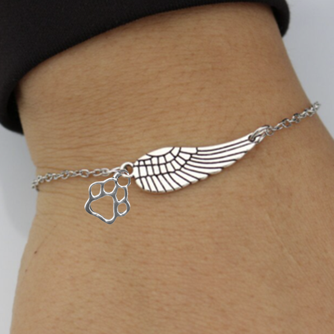 Armband Denkmal aus Silber mit Engelshaar und Abdruck | Handgemacht