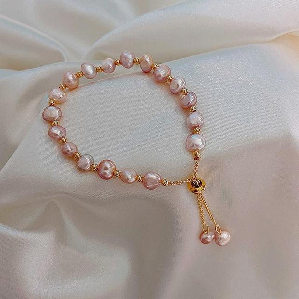 Armband Rosa Margerite auf Gold