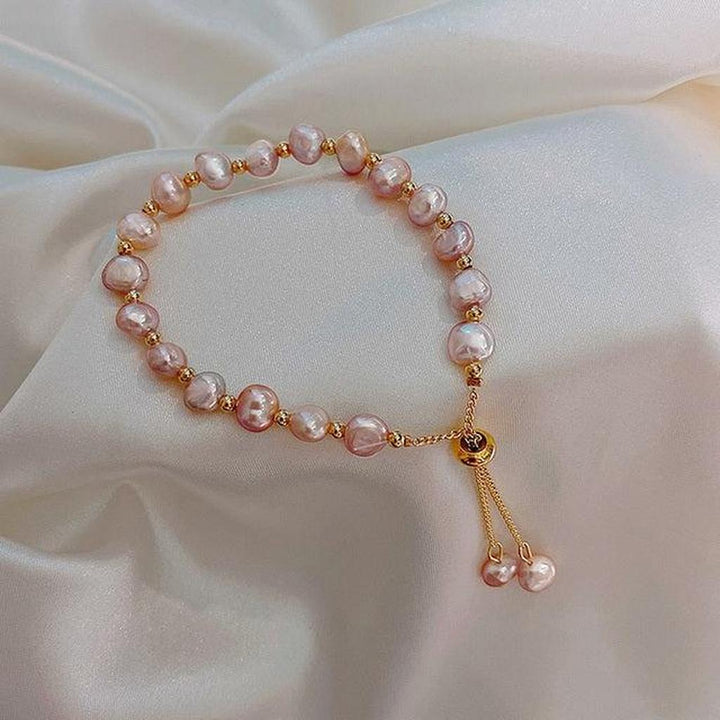 Armband Rosa Margerite auf Gold
