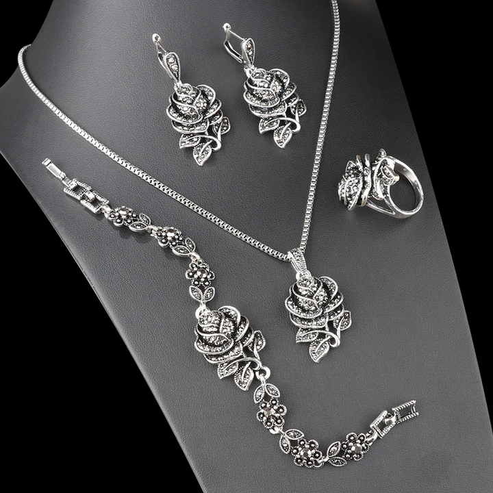 Elegantes Set in Weissgold mit Brillanten