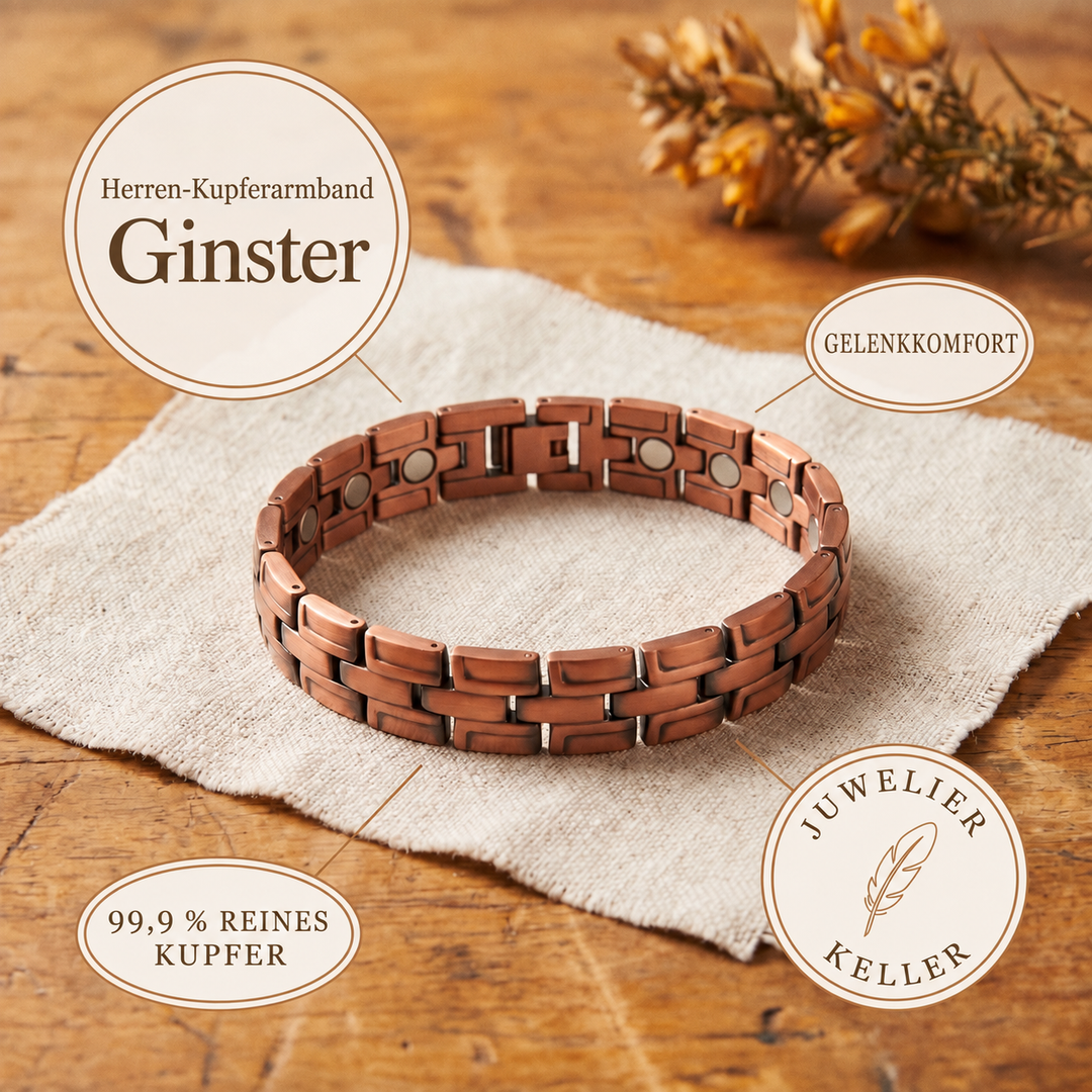 Herren-Kupferarmband Ginster