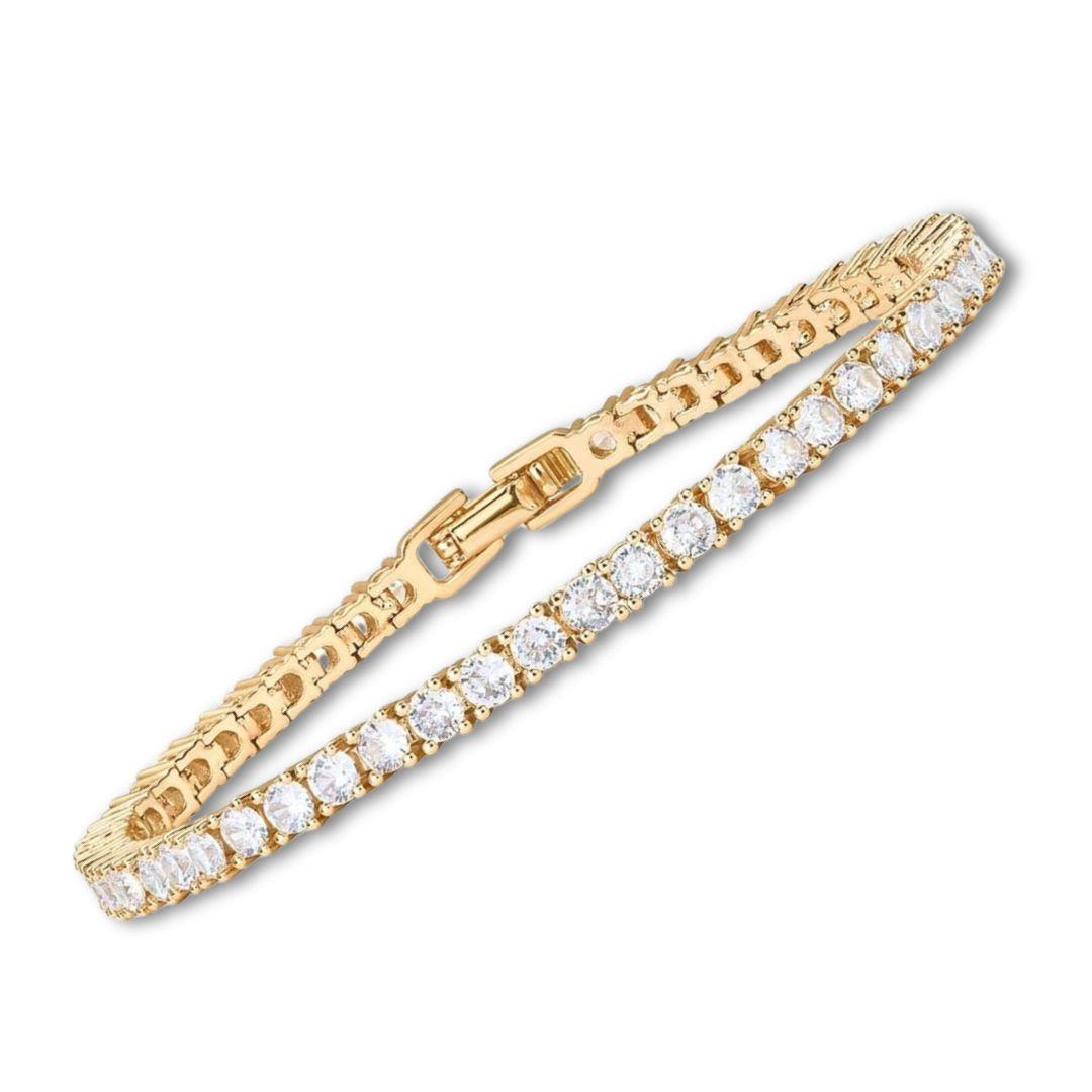 Tennisarmband aus Gold