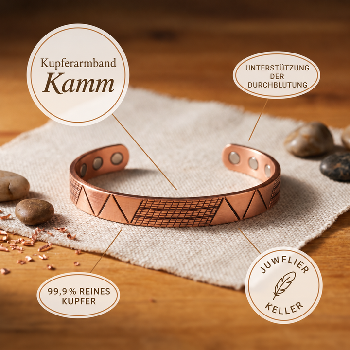 Kupferarmband Kamm