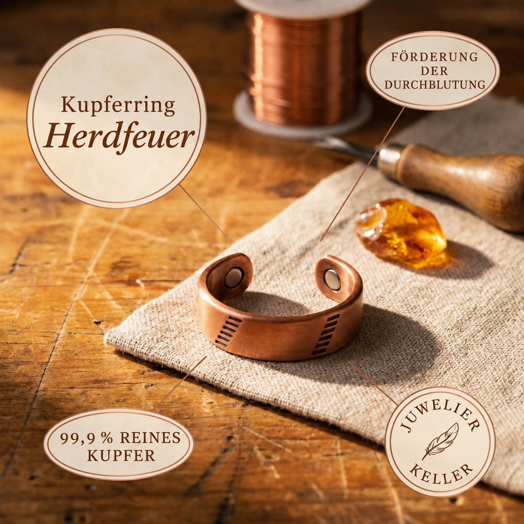 Kupferring Herdfeuer