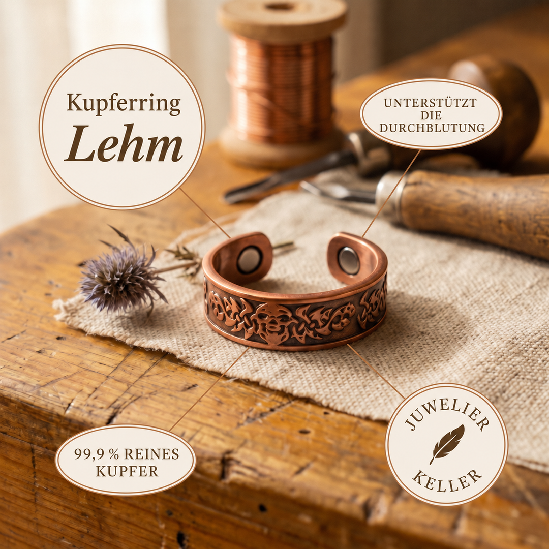 Kupferring Lehm