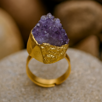 Lara Ring aus Amethyst