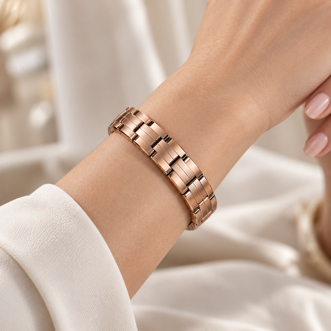 Modernes Kettenarmband aus Kupfer