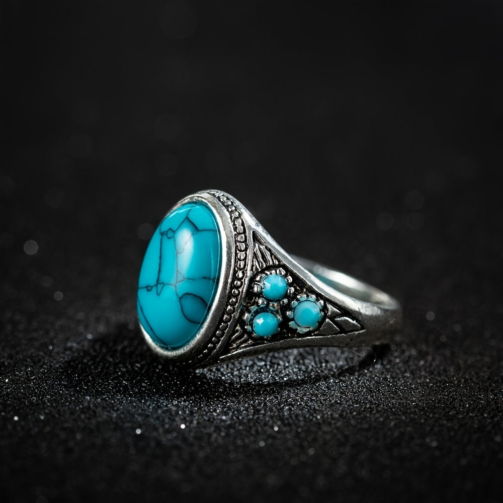 Nomad Blausteinring | Weissgold