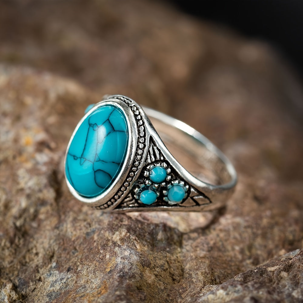Nomad Blausteinring | Weissgold