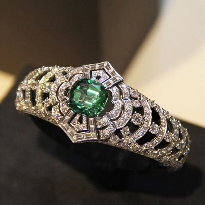 Smaragd Art Deco Ring