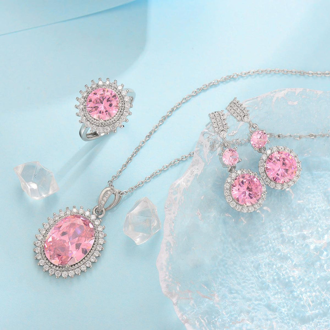 Aurielle Solwyn Blau Set | Weissgold