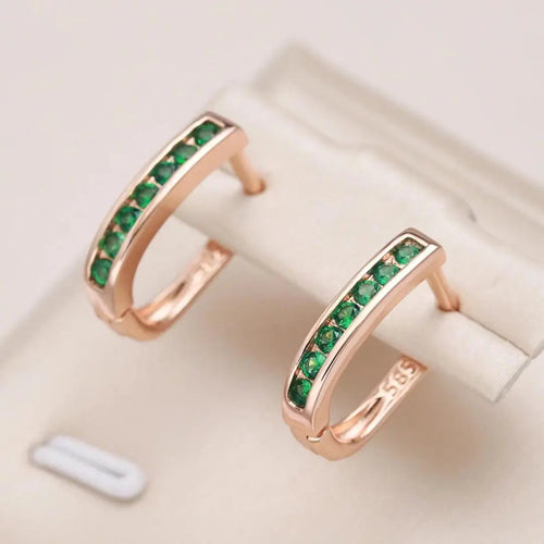 Ohrringe aus Smaragd und Diamant in Gold