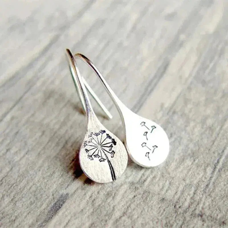 Ohrringe aus Spitze in Silber