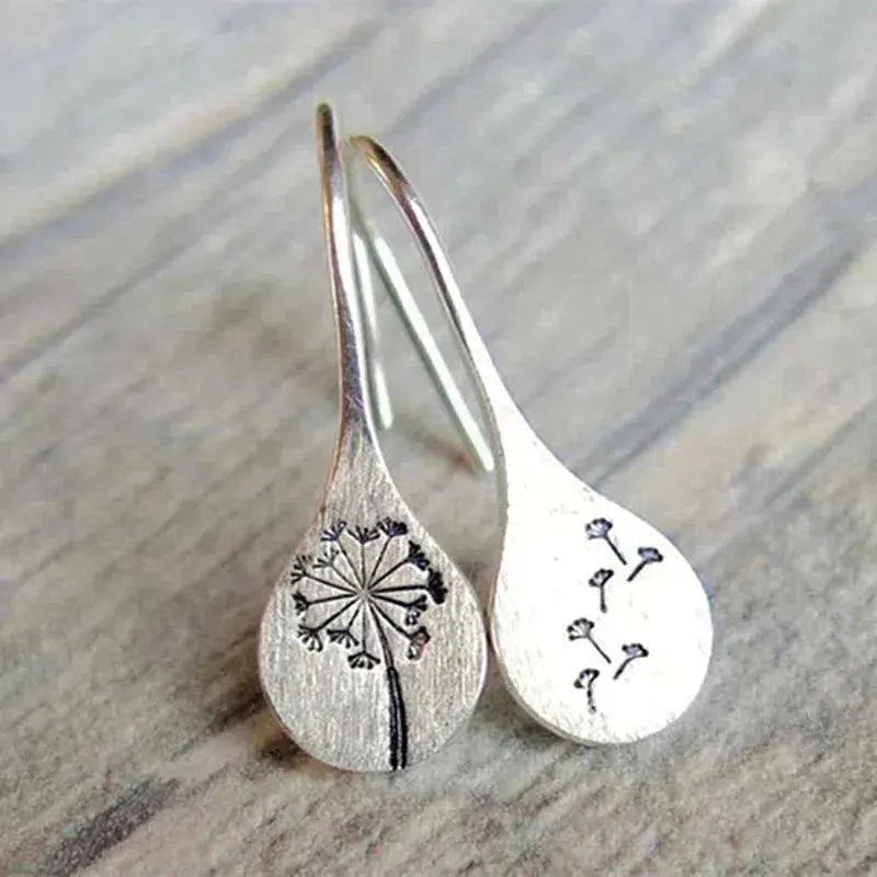 Ohrringe aus Spitze in Silber