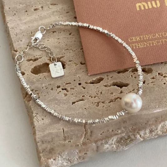 Quadratische Armband Liebe Silber