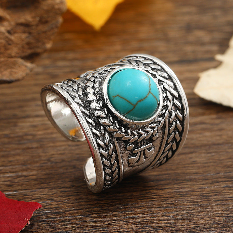Ravik Stone Offener Ring | Weissgold