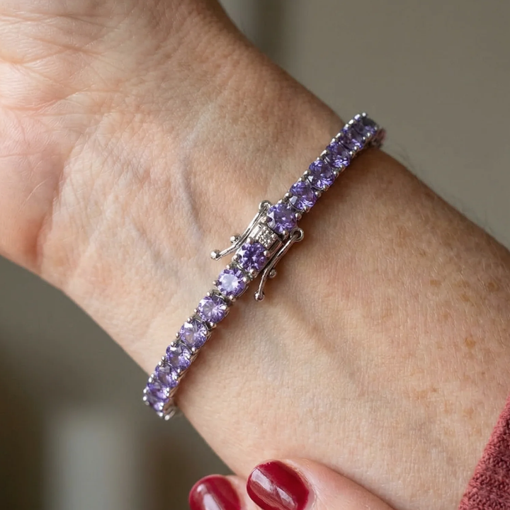 Tennisarmband aus Amethyst