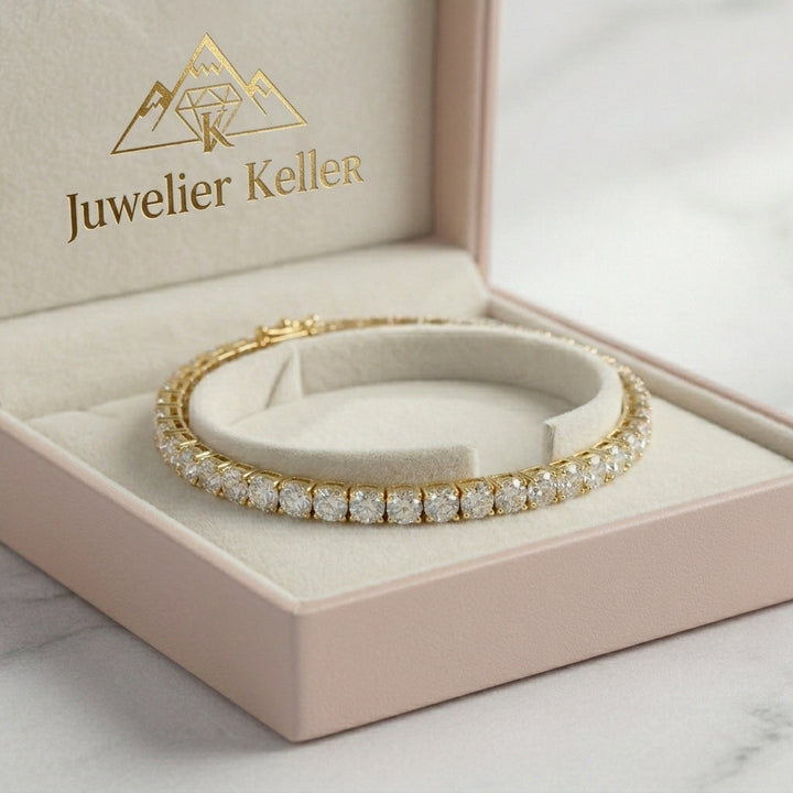 Tennisarmband aus Gold