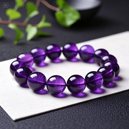 Valeria Armband mit lila Perlen