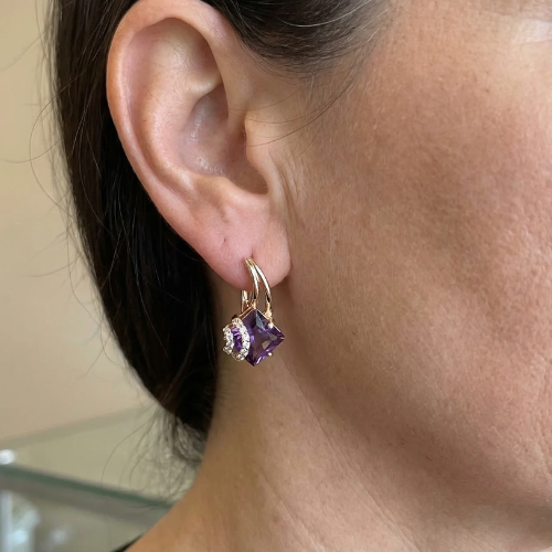 Zephira Crownlight Pavé Ohrringe | Roségold