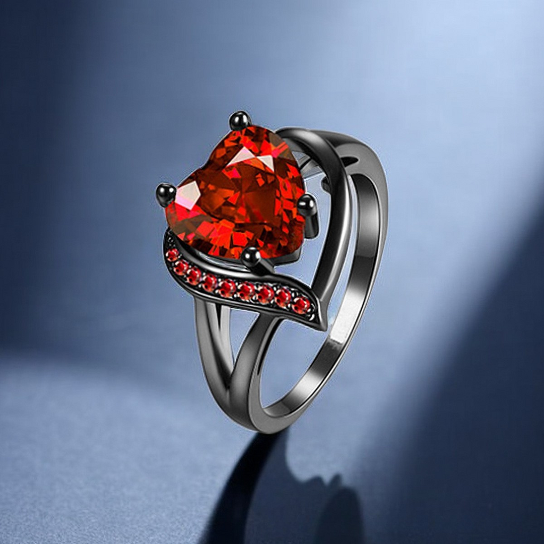 Calindra Rosethorne Ring | Schwarze Oberfläche