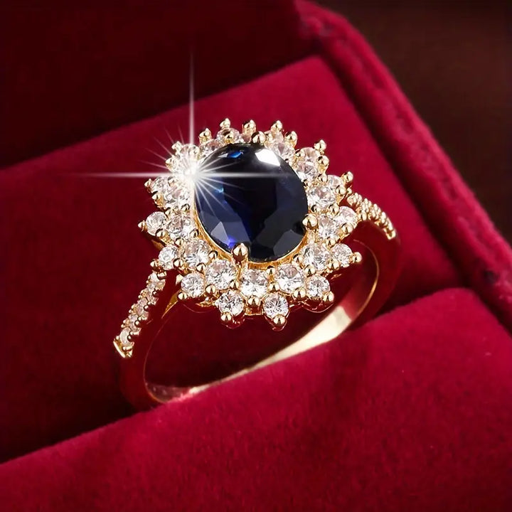 Vionne Saphirae Ring | Weissgold
