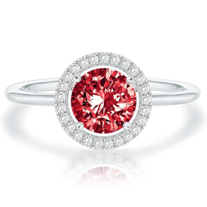 Krimson Glow Versprechen Rubinring | Weissgold