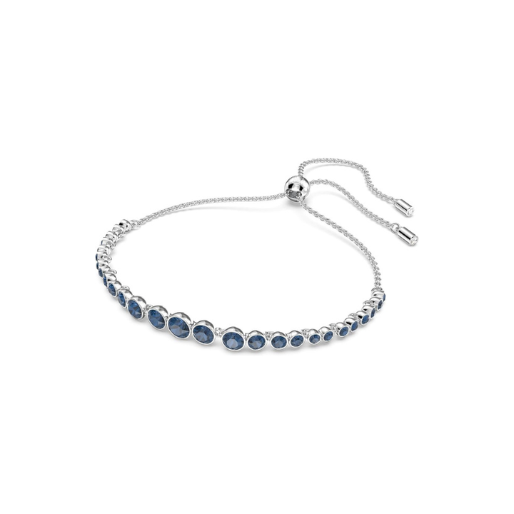 Rundschliff Saphir Tennisarmband | Weissgold