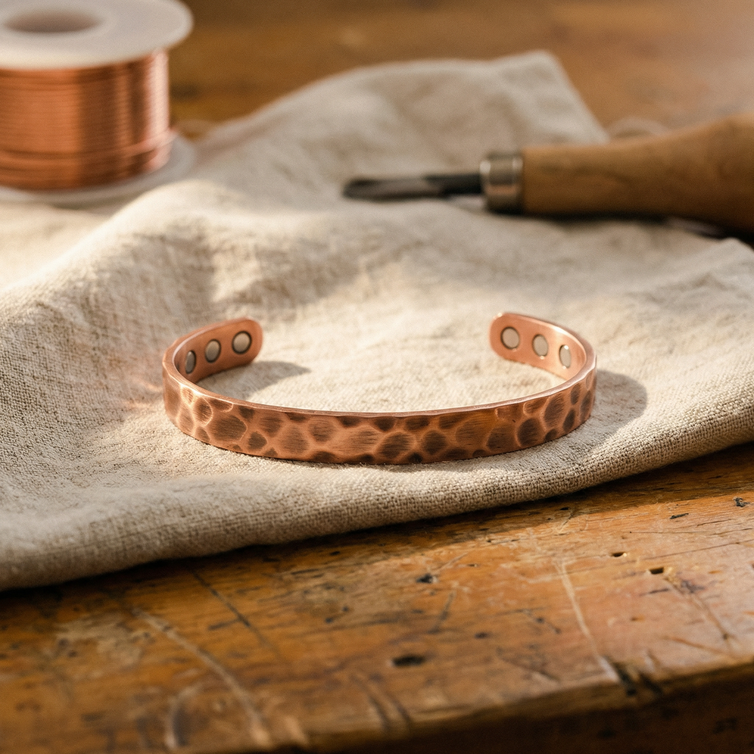 Kupferarmband Furche