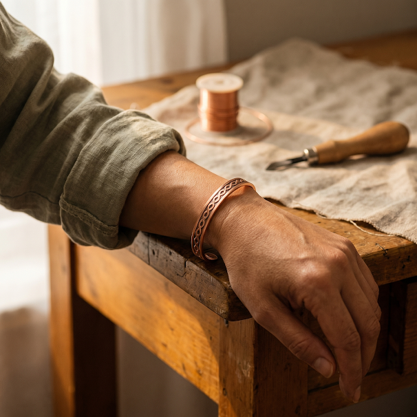 Kupferarmband Strom