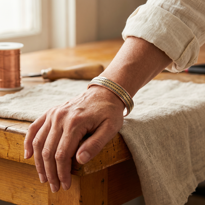 Kupferarmband Ernte
