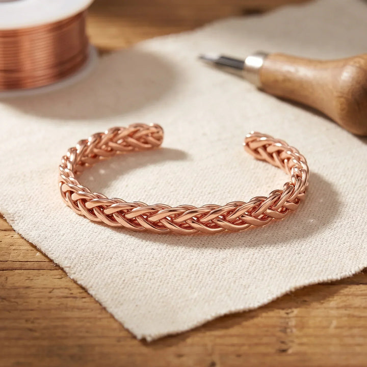 Kupferarmband Brombeere